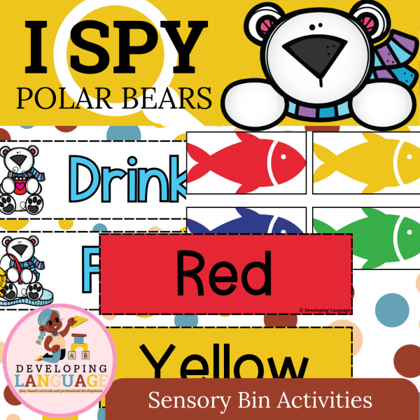 I Spy a Bear - Winter-Themed Sensory Bin Games